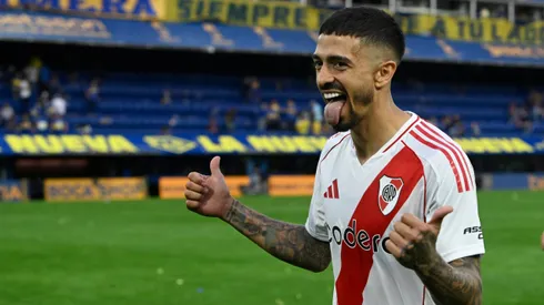 Manu Lanzini se mostró muy feliz e ilusionado por continuar en River