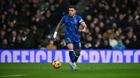 Enzo Fernández, ex River Plate, en el partido contra Tottenham en el que marcó un golazo.