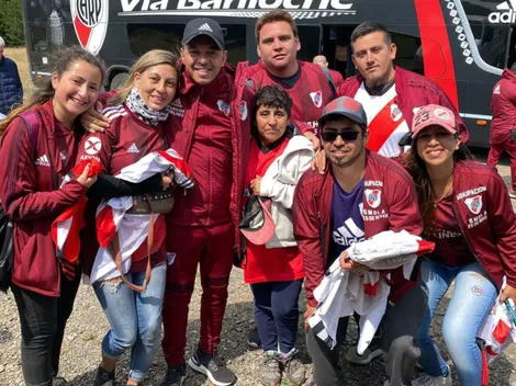 Es costurera, hizo la bandera de River más larga de la Patagonia y Gallardo le dio una sorpresa