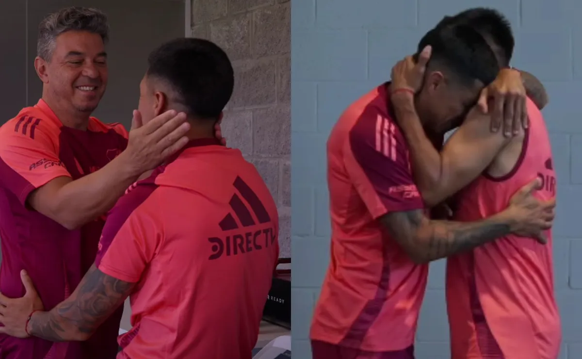 El emotivo reencuentro entre los héroes de Madrid.