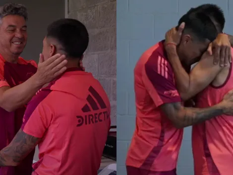 VIDEO | El emotivo reencuentro de Enzo Pérez con Gallardo y el Pity Martínez