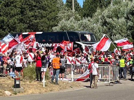 VIDEOS | River fue recibido por una multitud de hinchas en San Martín de los Andes