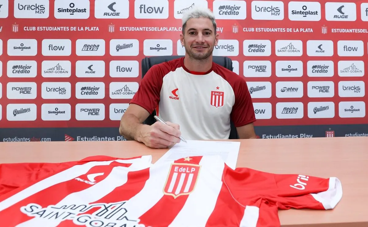 Lucas Alario es oficialmente refuerzo de Estudiantes (Prensa EdeLP).