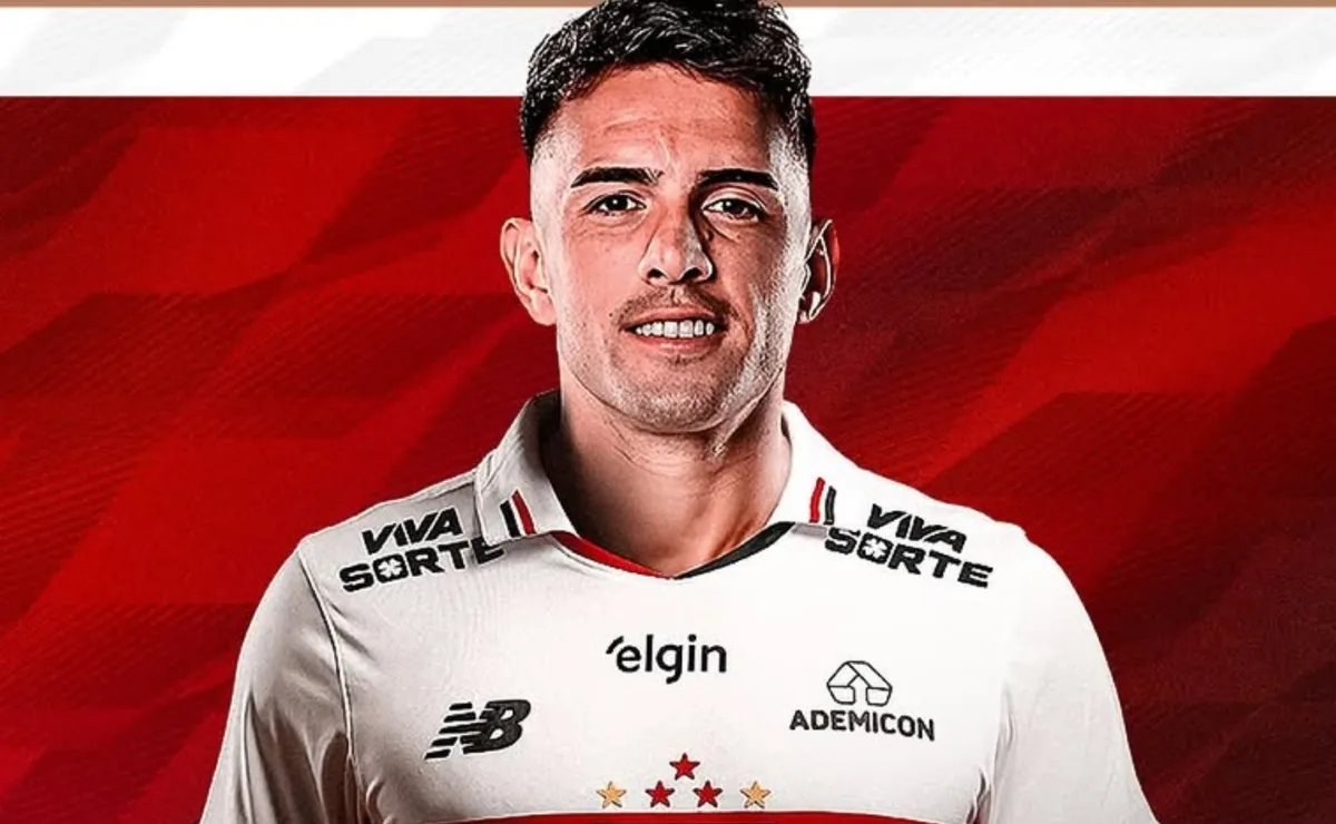 Enzo Díaz fue presentado como nuevo refuerzo de Sao Paulo el pasado 11 de enero.