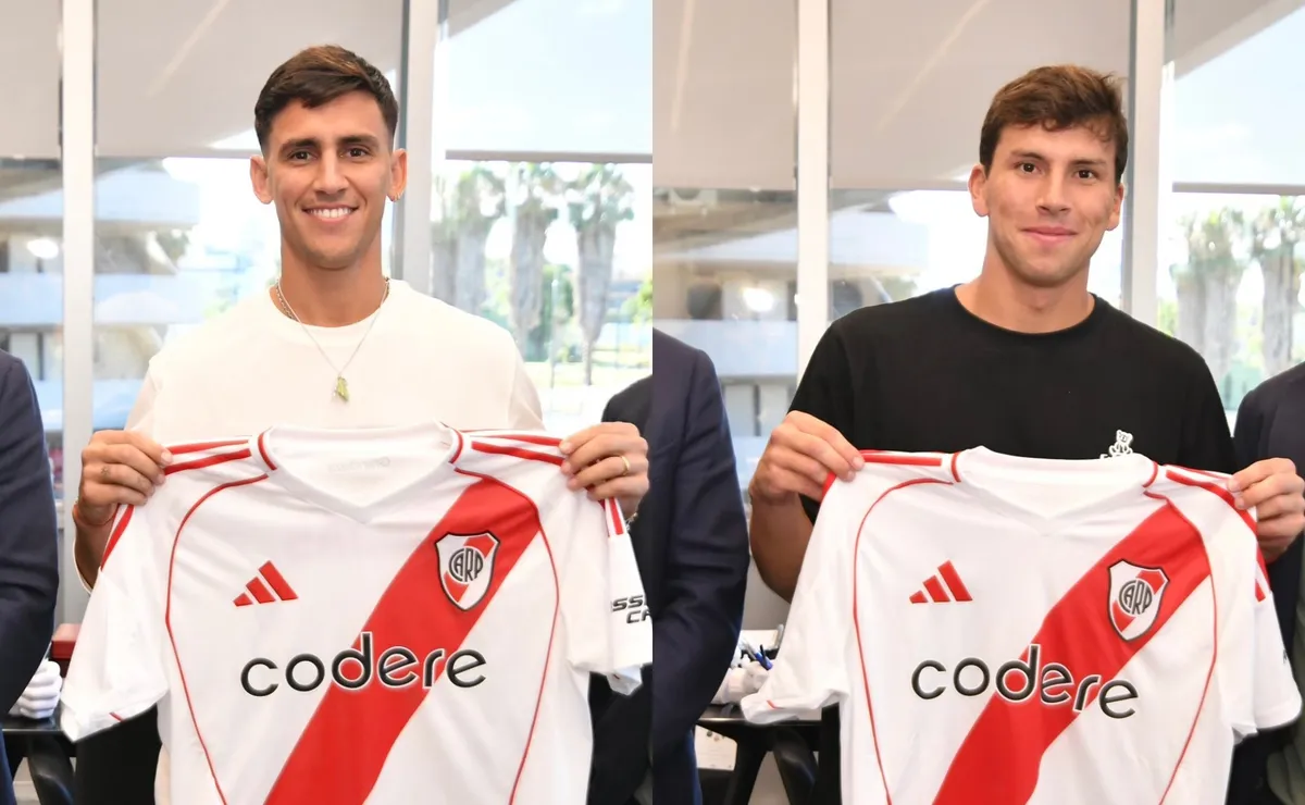 Matías Rojas y Gonzalo Tapia, los dos nuevos extranjeros de River.