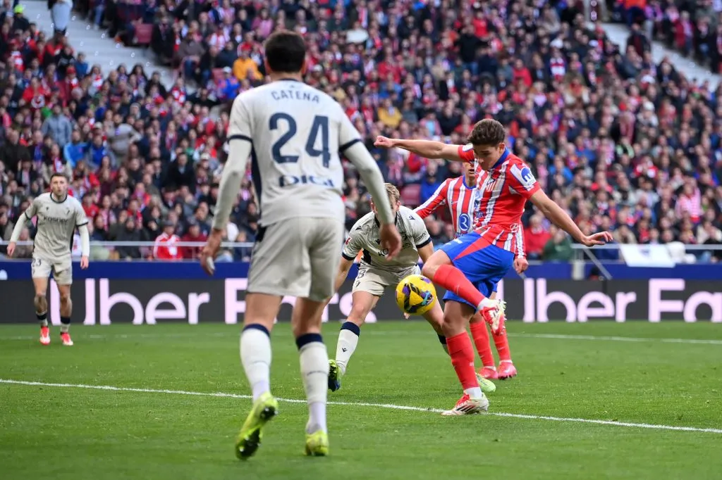 El golazo de Julián Álvarez. (Getty)