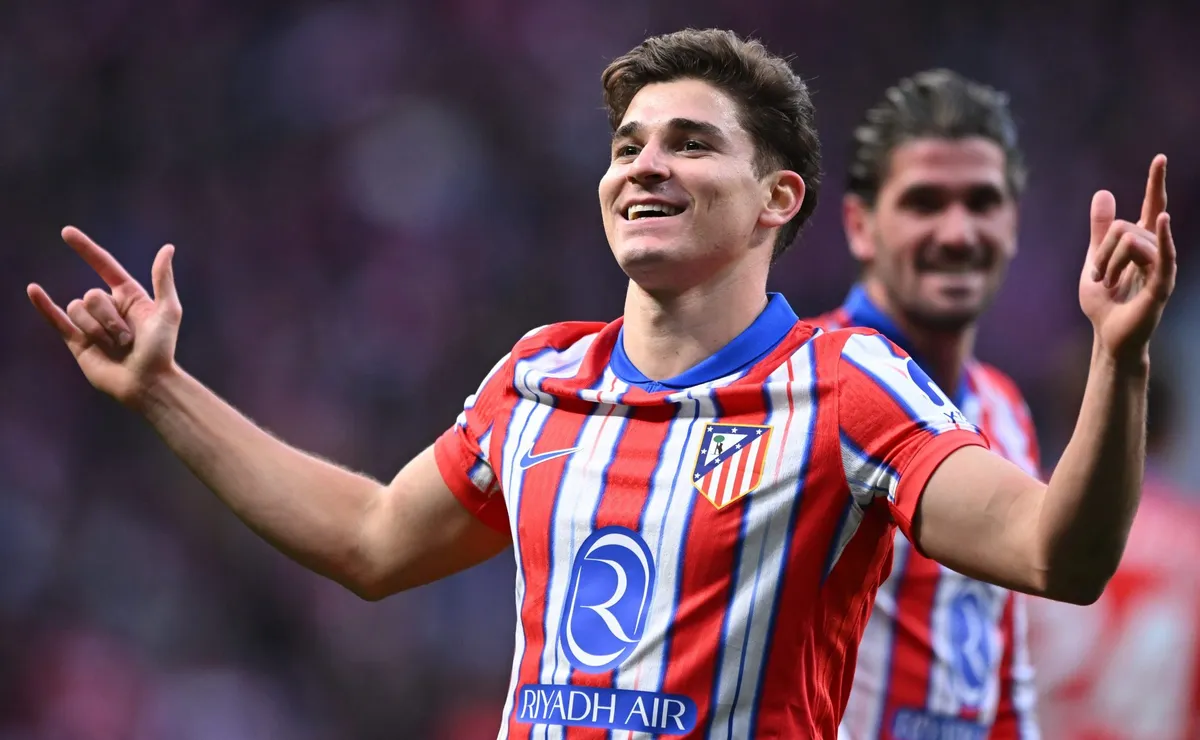 Julián Álvarez le dio el triunfo al Atlético.