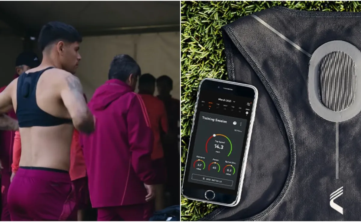 Los chalecos GPS que usan los futbolistas de élite guardan información clave del rendimiento.
