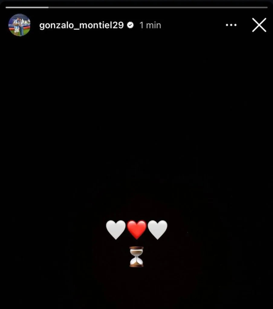 La historia que compartió Montiel en su Instagram.