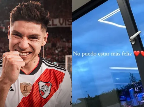 La historia que subió la pareja de Montiel por su vuelta a River