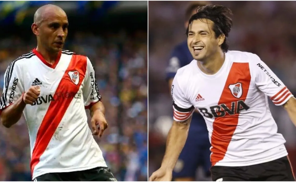 Cristian Ledesma y Leonardo Pisculichi, dos cracks surgidos en Argentinos Juniors que la rompieron en River.