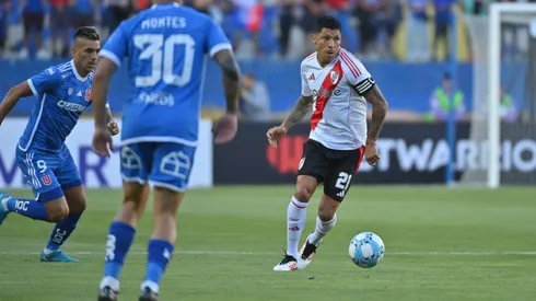 Enzo Pérez lleva 263 partidos disputados en River. Mostaza Merlo tiene 300 más. (Foto Prensa CARP).