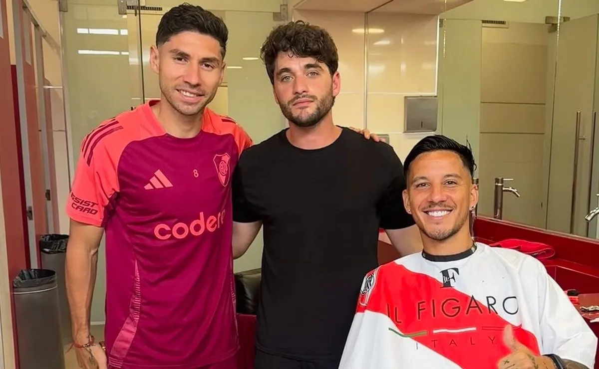 Driussi y Montiel pasaron por Il Figaro antes de ser presentados en River.