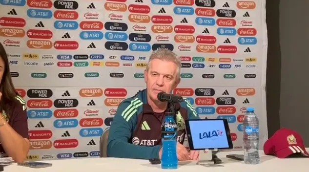 Javier Aguirre, entrenador de México, en conferencia de prensa.