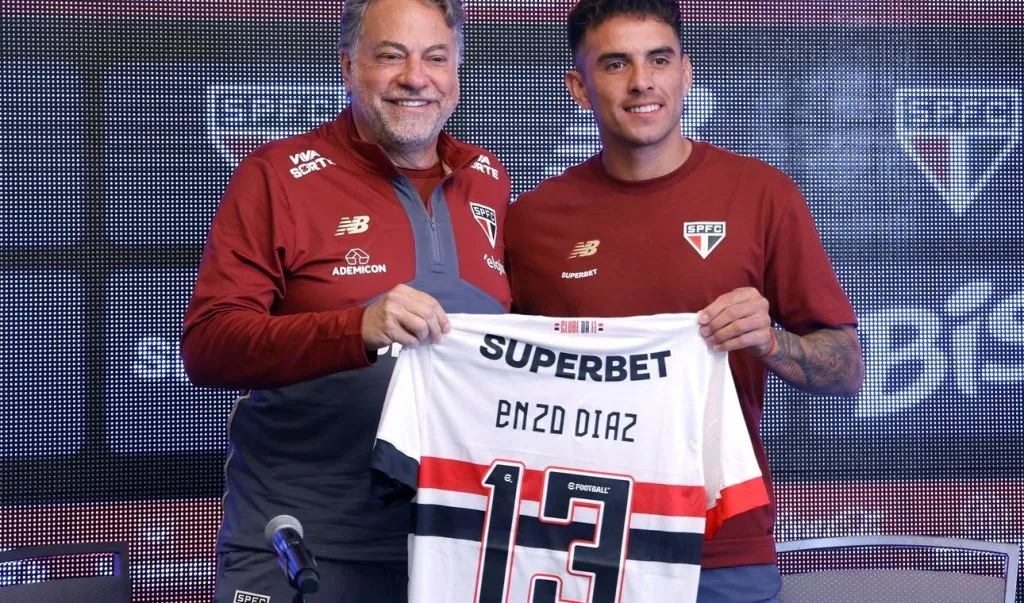 Enzo Díaz está a préstamo en San Pablo hasta fin de año. Foto: Prensa San Pablo.