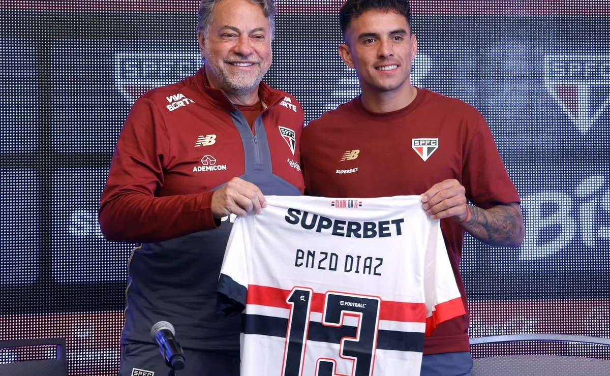 Enzo Díaz está a préstamo en San Pablo hasta fin de año. Foto: Prensa San Pablo.
