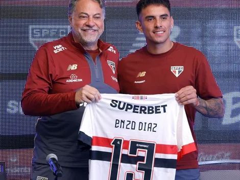 Se fue y repuntó: en San Pablo están maravillados con el nivel de Enzo Díaz