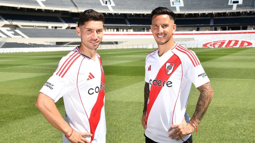 Sebastian Driussi y Gonzalo Montiel, dos de los flamantes refuerzos de River.