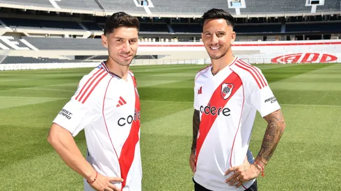 Sebastian Driussi y Gonzalo Montiel, dos de los flamantes refuerzos de River.