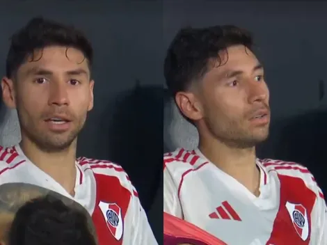 VIDEO | Montiel, cantando como un hincha más en el banco