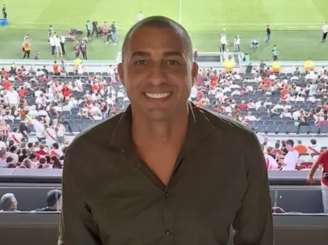 David Trezeguet estuvo en el Monumental vs. México: "En casa"