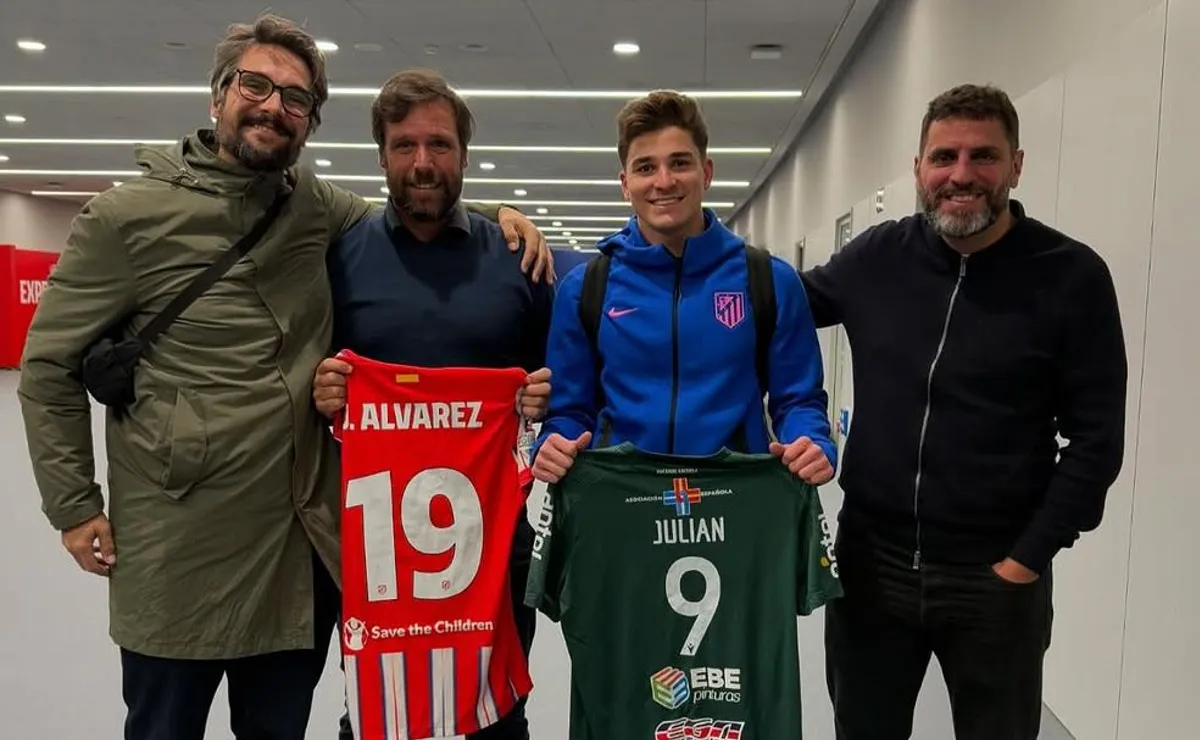 Cavenaghi y Julián se encontraron em Madrid (Foto: Instagram).