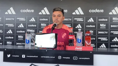 Marcelo Gallardo habló en conferencia de prensa.