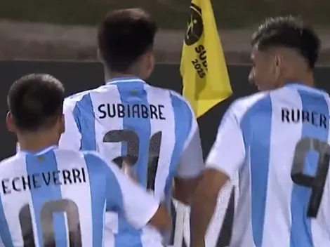 VIDEOS: los golazos de Subiabre, Echeverri y Ruberto en Argentina vs. Brasil