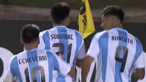 VIDEOS: los goles de Subiabre, Echeverri y Ruberto en Argentina vs. Brasil por el Sub-20