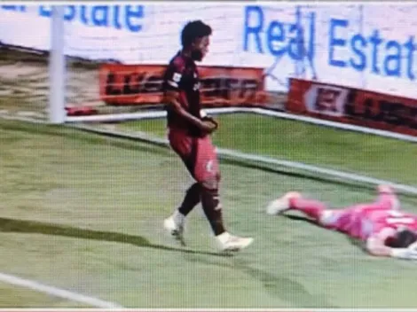 No se vio en TV: el gesto de Borja tras el error de Armani ante Platense