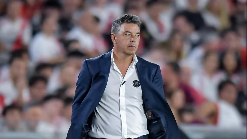 Gallardo no la pasó bien ante Instituto y se fue muy disconforme. Foto: Getty.