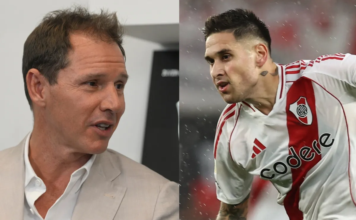 El presidente de River habló sobre la salida de Villagra, en exclusiva con LPM. (Fotos: LPM e Imago).