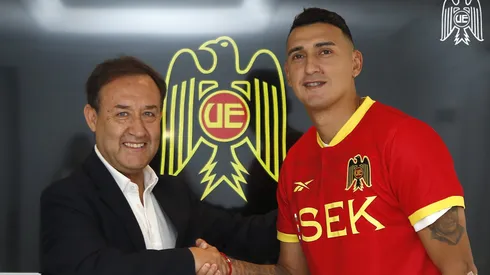 Matías Suárez en su nuevo club (Foto: Prensa Unión Española).