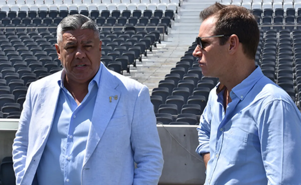 Jorge Brito y Claudio Tapia, presidentes de River Plate y la AFA, respectivamente (FOTO: River Plate).