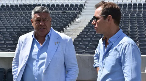 Jorge Brito y Claudio Tapia, presidentes de River Plate y la AFA, respectivamente (FOTO: River Plate).