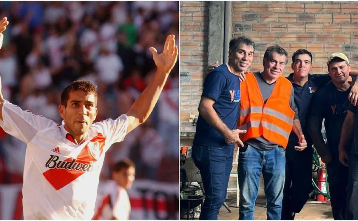 Nelson Pipino Cuevas. El ex goleador de River tiene una empresa de excavación de pozos de agua.
