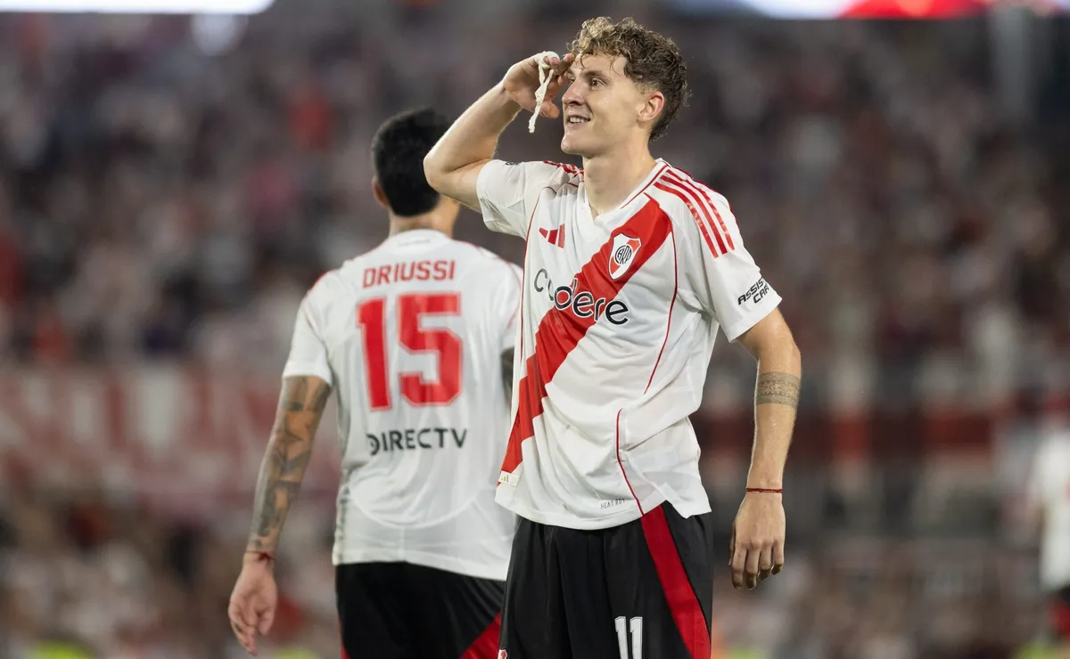 Facundo Colidio metió el 1-0 de River (Foto: Diego Haliasz / LPM).