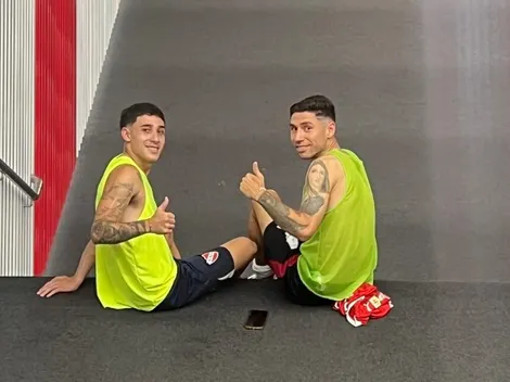 Reencuentro familiar: la charla entre Gonzalo y Santiago Montiel post partido