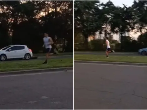 Apareció un video de Rodrigo Villagra entrenándose solo: el detalle en su short