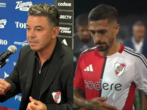 ¿Qué dijo? Gallardo le quitó responsabilidad a Lanzini y lo bancó