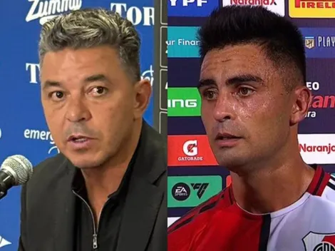 El elogio de Gallardo al Pity Martínez: "Nos da cosas que no tenemos"