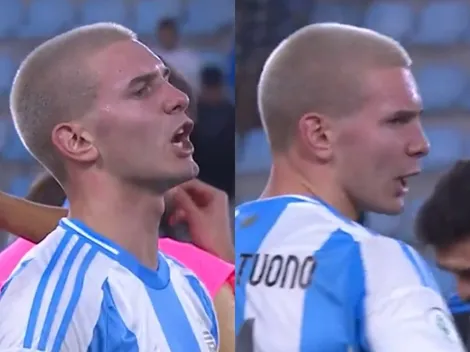 VIDEO | El picante cruce de Mastantuono con un brasileño