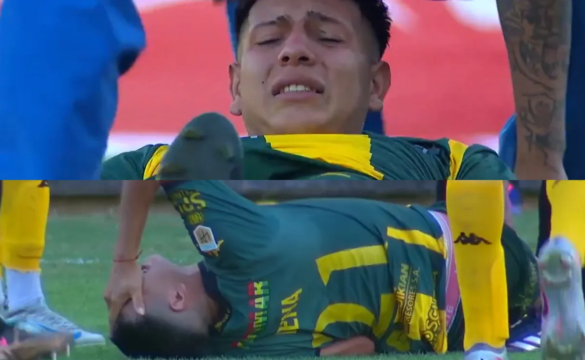 Tobías Leiva se fue lesionado en Aldosivi