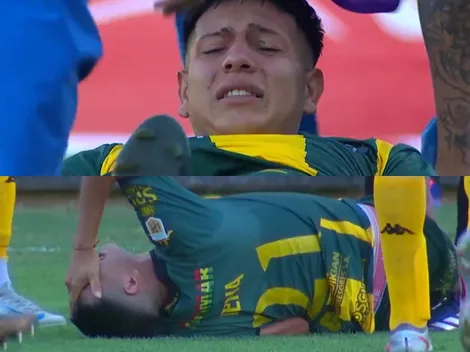 Atento River: Leiva se lesionó solo en Aldosivi y despierta preocupación