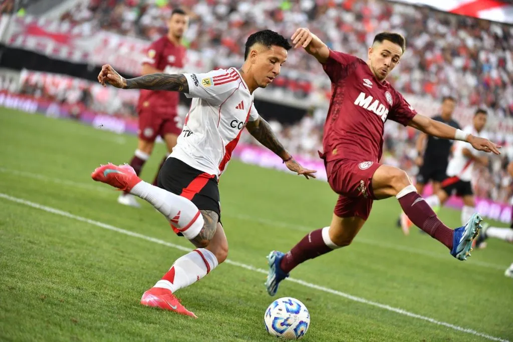 Driussi fue reemplazado ante Lanús.