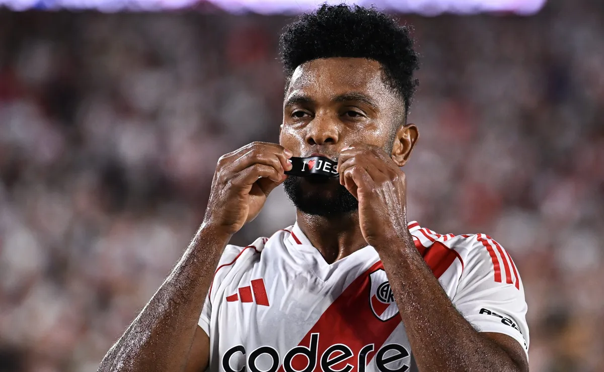 Miguel Borja igualó a Santos Borré y va en busca de un récord histórico en River