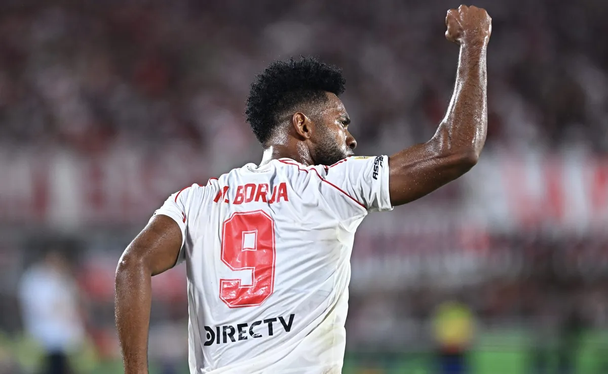 Borja lleva 58 goles en 128 partidos en River pero termina su contrato a fin de año y su futuro es una incógnita.