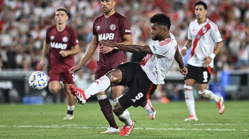 El momento de la ejecución fallida de Miguel Borja. Foto: Getty.