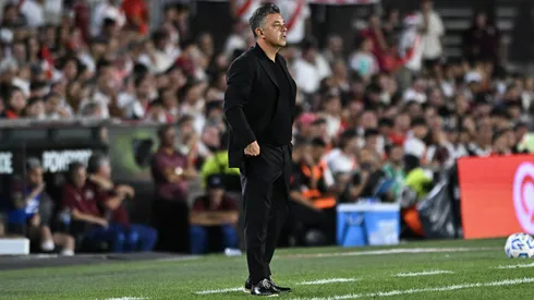 La palabra de Gallardo en conferencia vs. Lanús.