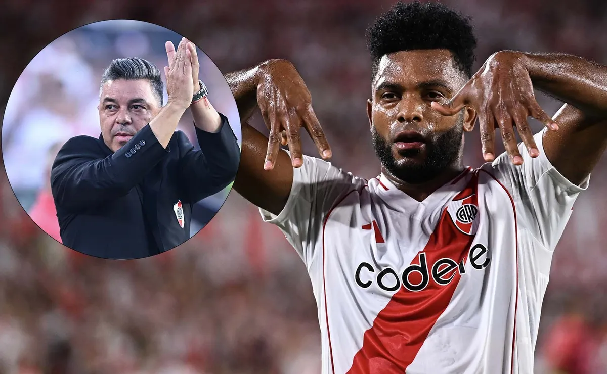 Gallardo elogió a Borja y explicó su suplencia.